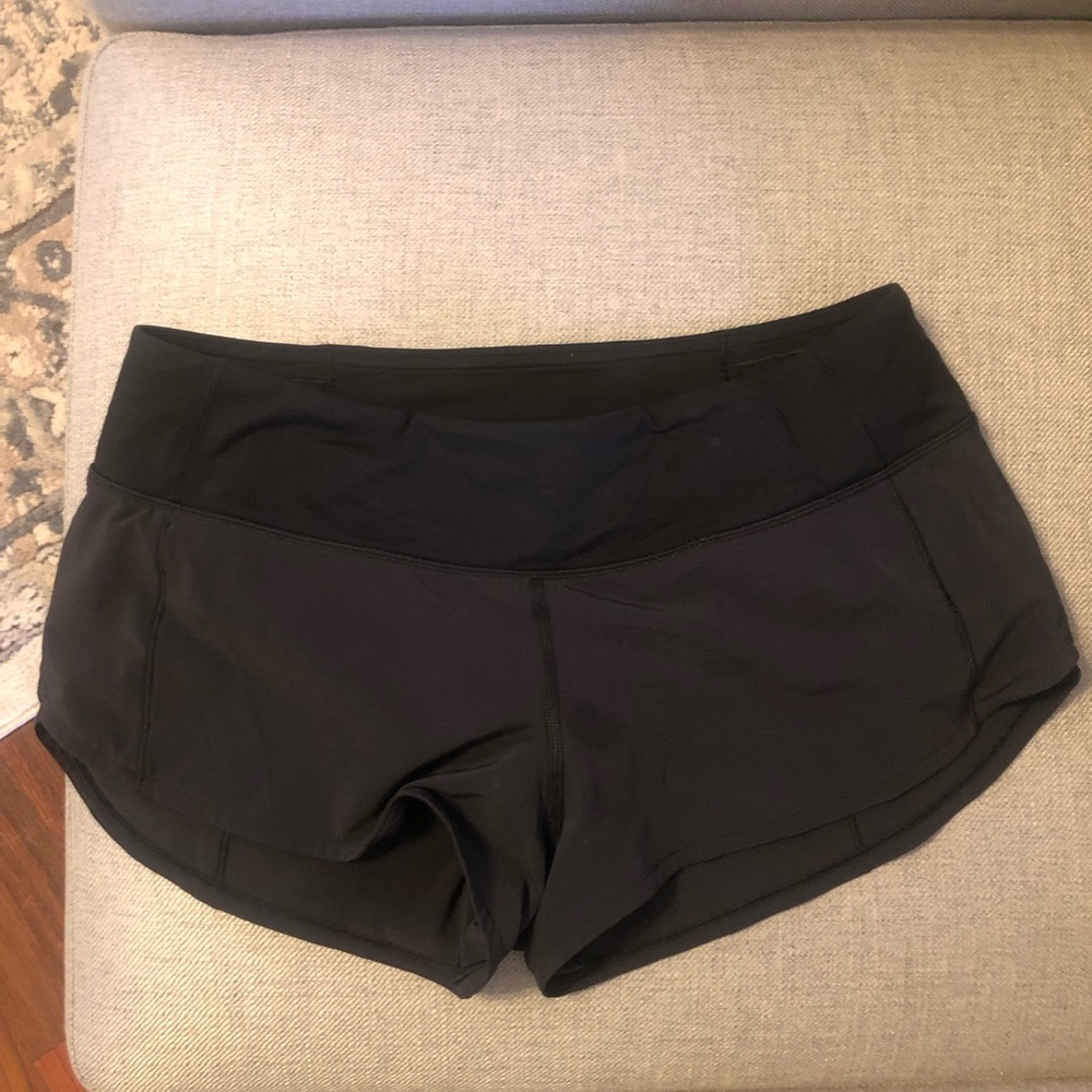 Lululemon speed up black shorts women